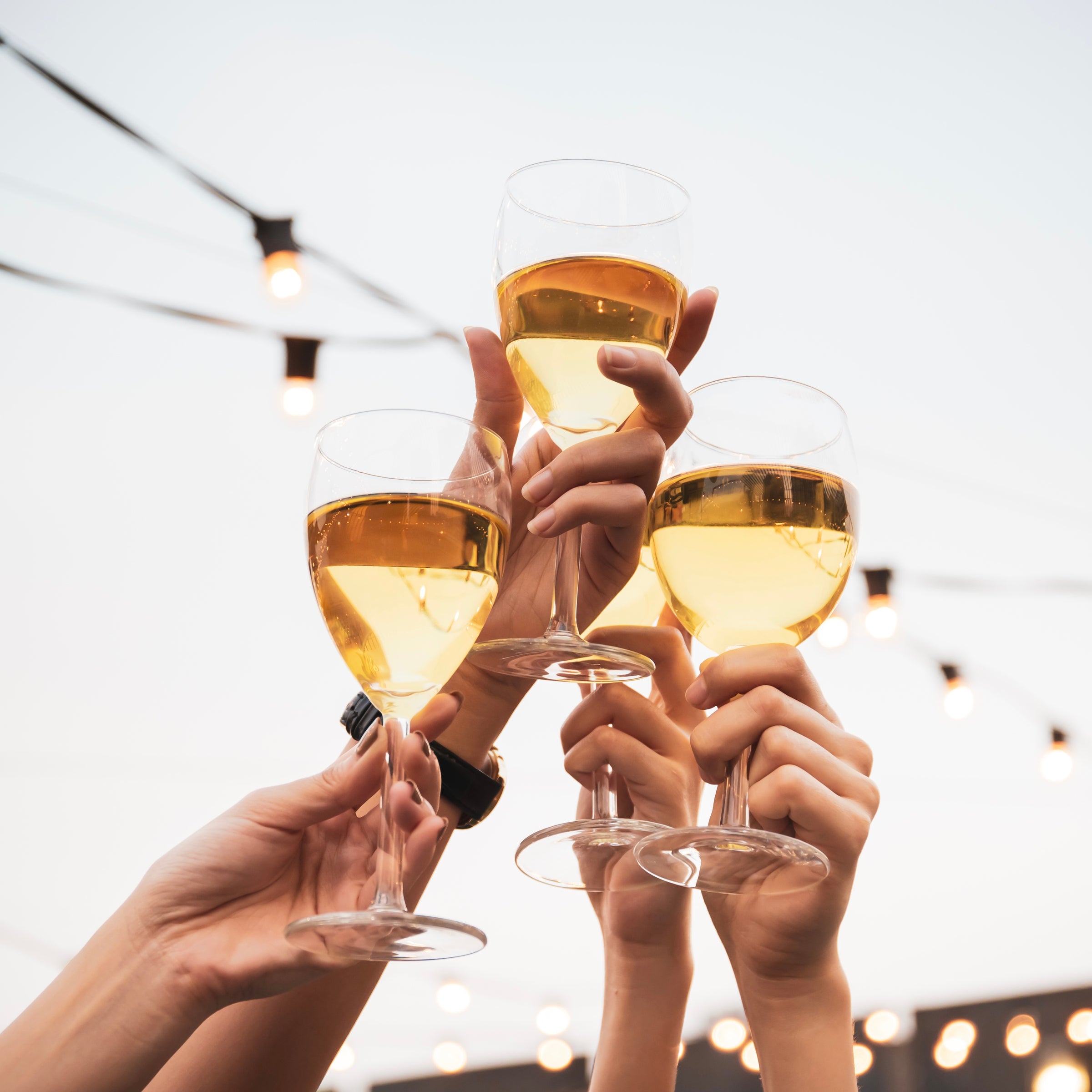 White wine glas