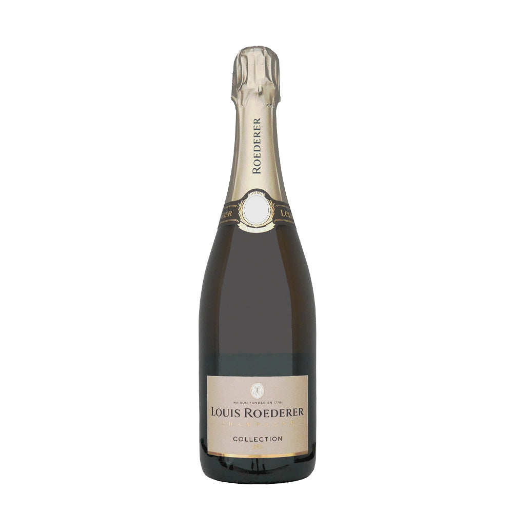 Louis Roederer Collection 246 Champagne bottle in a gift box.