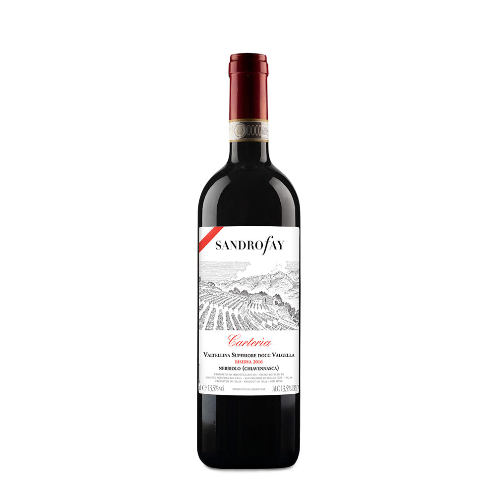 Sandro Fay CARTERIA Valtellina Superiore Valgella Riserva wine bottle 2021