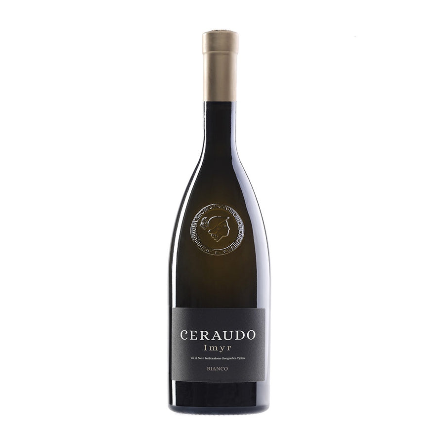 Wine Mood Ceraudo Imyr Chardonnay Calabria IGT white wine bottle with gold cap and black label